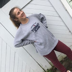 Oversized Tommy Hilfiger crew neck